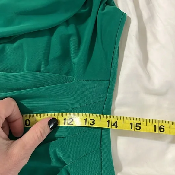 Ralph Lauren green below knee dress size 8 - Picture 5 of 7